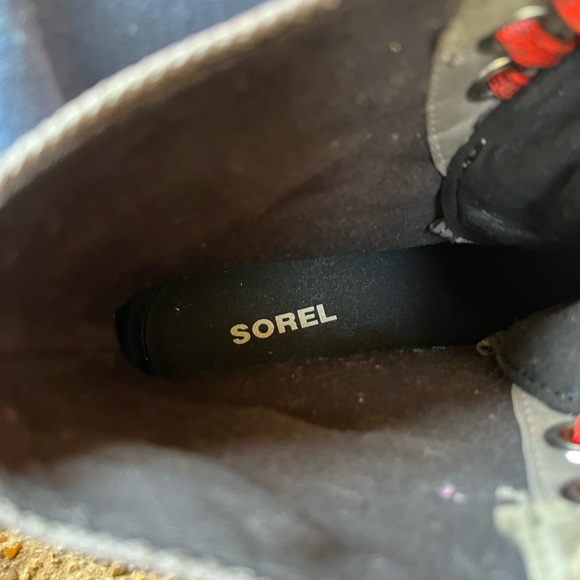 Sorel Lexie Wedge Color Quarry Red Laces Size 6.5 - Picture 7 of 8